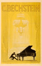 C.BECHSTEIN, Piano Repro affiche publicitaire (50X70), HQ