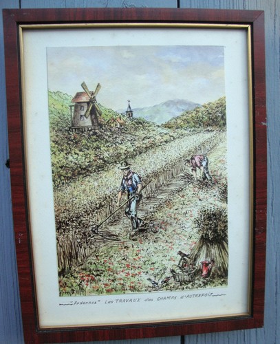 Ardennes gouache aquarelle - ardennes,