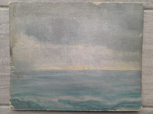 Peinture signée marine - peinture,