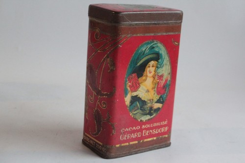 Boîte chocolat cacao tôle