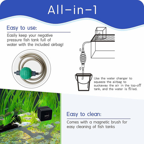 Vacuum suspended fish tank - fish, 0.8