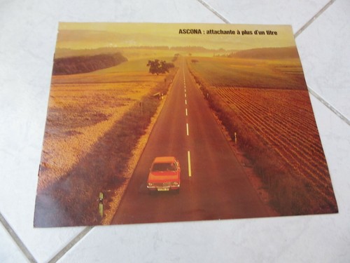 Opel ascona 1973 brochure - ascona,