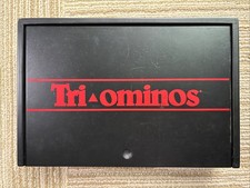 Deluxe Tri-Ominos 2007 Pressman Toy Corp. in wooden case - RARE