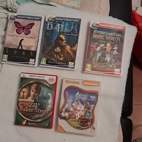 Lot jeux objets cachés - jeux, pc