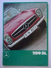 MERCEDES BENZ 280 SL PAGODA orig 1970 1971 UK Mkt Prestige Sales Brochure  280SL