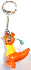 PORTE CLES  KEYCHAIN - KANGOUROU AU GOLF WALIBI RECTO-VERSO