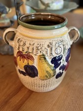 Vintage Rumtopf Ceramic Pot