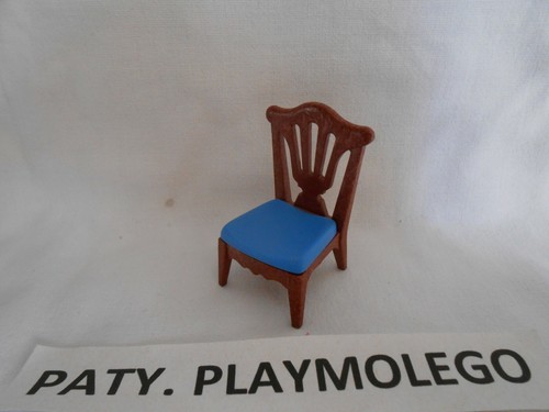 Chaise bleu acajou - chaise, et