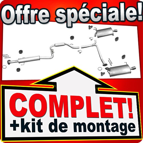 Ligne pot échappement pour - pot, d'échappement