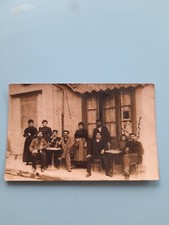 CARTE PHOTO  TERRASSE ANIMEE