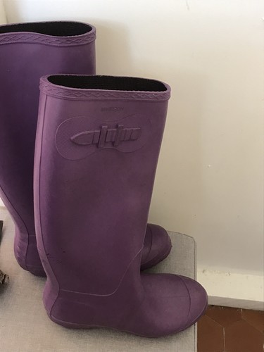 Bottes pluie violettes - de,