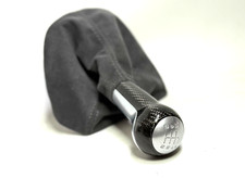 Carbon fiber 6MT Porsche 997 shift knob shifter GT3 Alcantara boot 911 4S 2x2