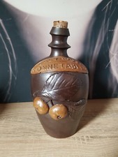 ANCIENNE BOUTEILLE ALCOOL CALVADOS POMMES EN GRÈS