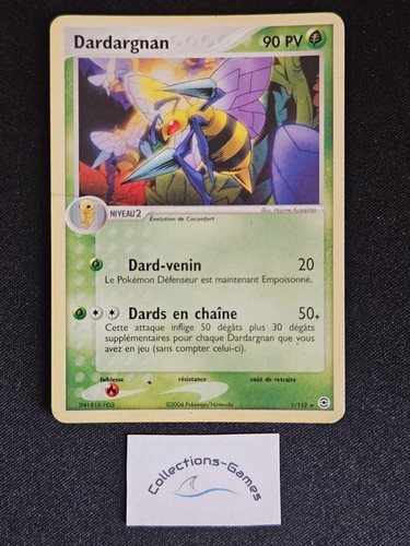 Carte pokémon dardargnan - carte,
