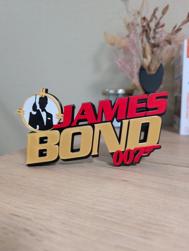 Plaque james bond 007 logo - plaque,
