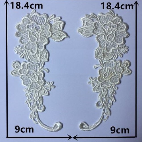 Lot appliques guipure - de,