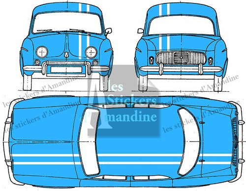Bandes pour renault dauphine - bandes,