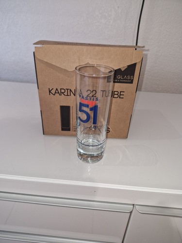 Verre tube pastis - verre,