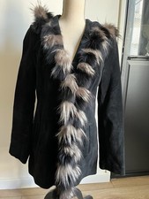 MDL - Veste noire en daim et