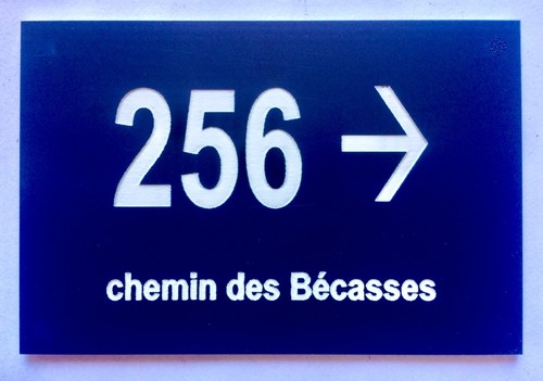 Plaque pvc numero rue de - pvc, ou
