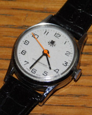 vintage MONTRE SUISSE MECANIQUE RE WATCH stossgesichert SWISS MADE bracelet NOIR