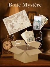 Boîte Mystère Historique – Carte Ancienne + Billets d'Époque, Trésor à Découvrir