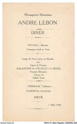 Pmaap1 0015 menu - paquebot,
