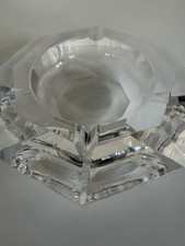 Cendrier octogone en cristal