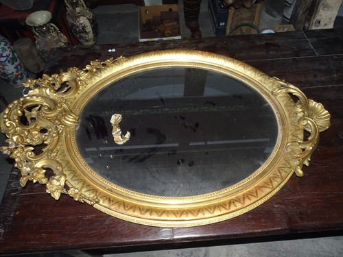 Miroir médaillon louis - médaillon,