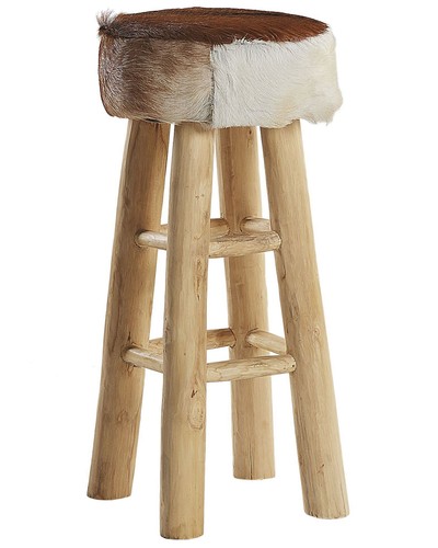Tabouret trépied peau - trépied,