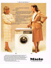 1982 ADVERTISING MIELE washing machine