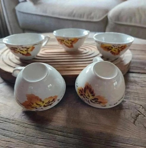 Lot tasses vintage fleurs - 5,