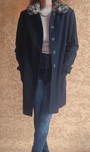 Manteau noir naf - naf, 70%