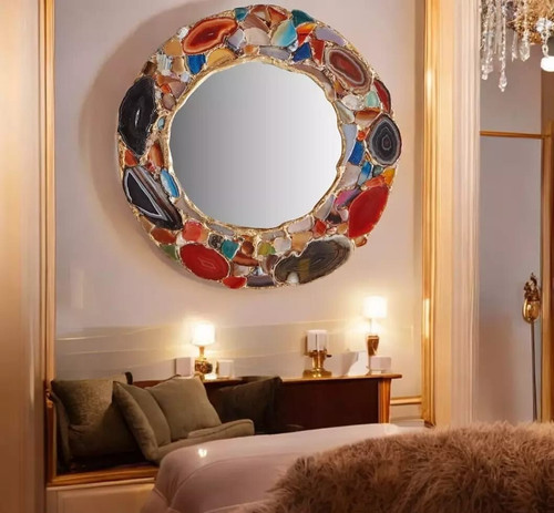 Miroir mural mosaïque - mural, en