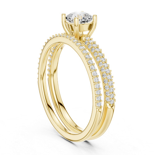 Bague diamant naturel 105 - , p