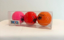 Set of 3 USJ One Piece Golf Ball Set Pink Red Orange Rare From Japan New