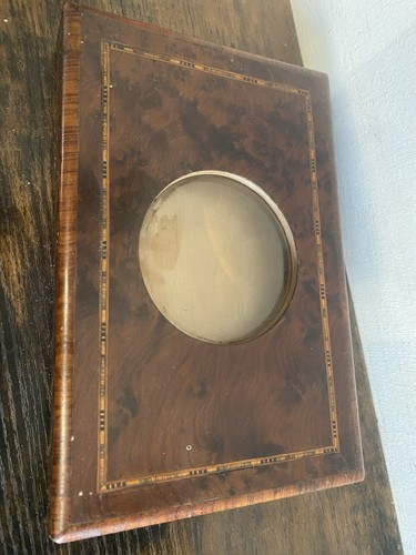 Antique graphoscope with burl - antique,