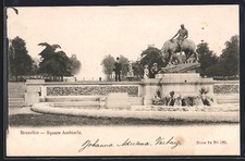Old postcard Brussels, Square Ambiorix 