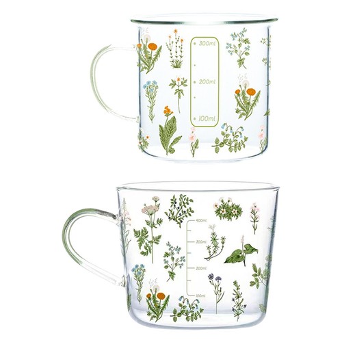 Grande tasse verre - verre, imprimé