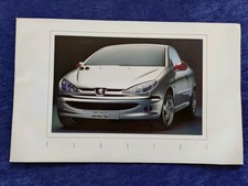 Peugeot 206 CC Coupe Cabrio Cabriolet Concept Car Prospekt 3.1998
