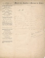 Samuel-Henry Berthoud musée des familles 2 lettres autographes signées