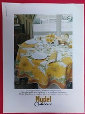 Press advertisement: Les Nappes NYDEL CLAIRDECOR - 1973