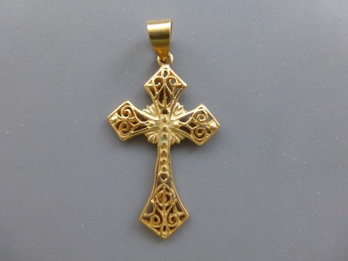 Croix ancienne filigranée - croix,