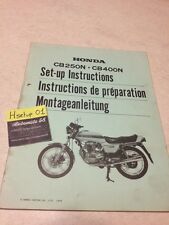 Honda CB250N CB400N CB250 CB400 N CB 250 400 instruction preparation setup