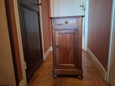 table de chevet ancienne en noyer style louis-philippe  20 ème siècle