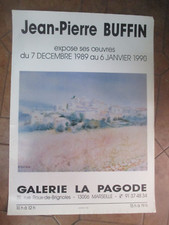 Jean-Pierre Buffin La Pagoda 1990 Exhibition Poster 60cm by 39cm 147