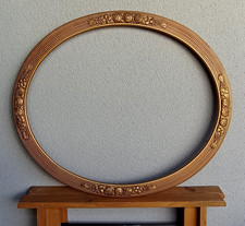Grand cadre ovale Art Déco
