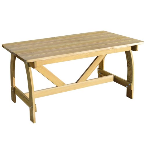 Bois pin imprégné table - bois, de