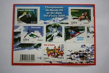 FEUILLET N°4329** CHAMPIONNAT DU MONDE FIS DE SKI ALPIN A VAL D'ISERE ANNEE 2009