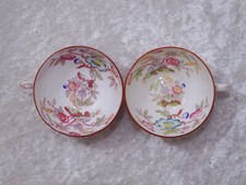 2 x Sarreguemines Utzschneider Porcelain Mocha Espresso Cup Vintage circa 1900
